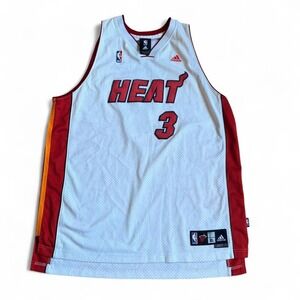 Vintage Adidas Dwyane Wade Miami Heat Swingman Jersey XL +2 Length‎